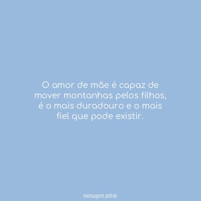 Amor de mãe