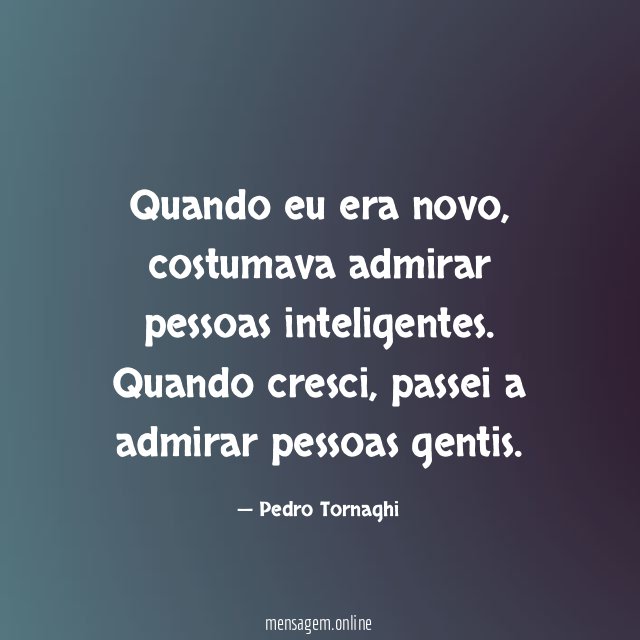 Quando eu era novo