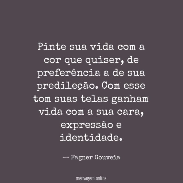 Cor da sua vida
