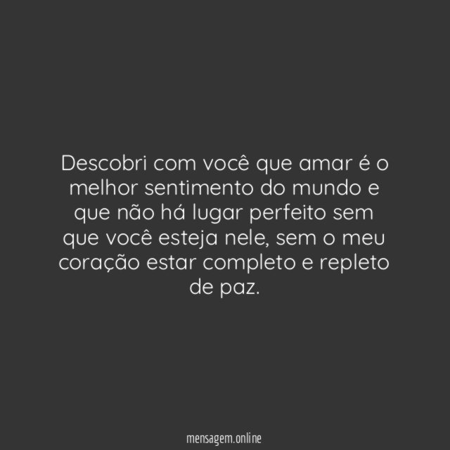 Descobri com você