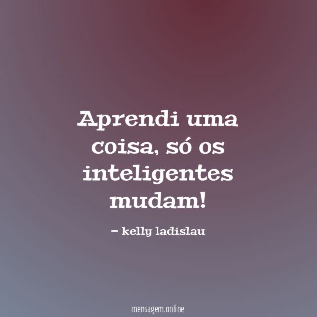 Aprendi uma coisa