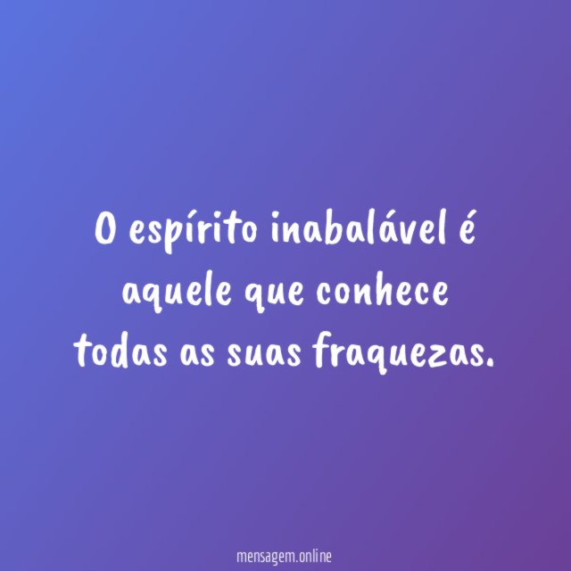 Espírito inabalável