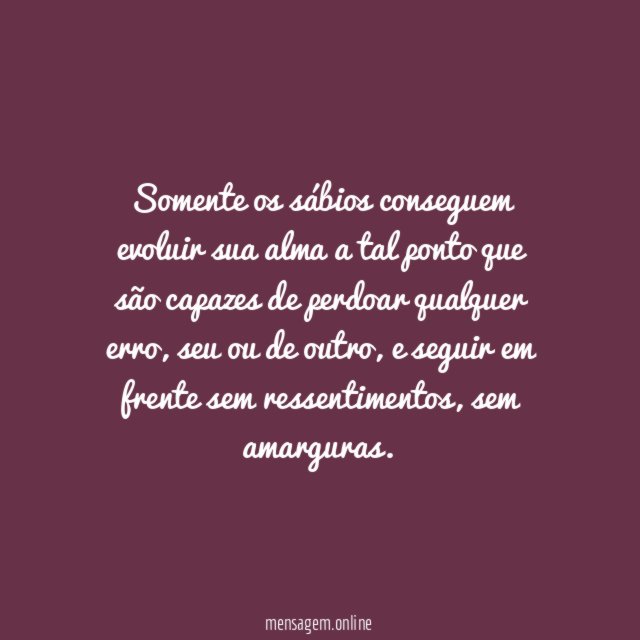 Somente os sábios