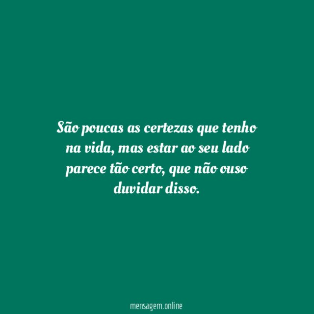 Certeza que te amo