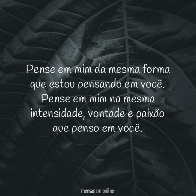 Pense em mim