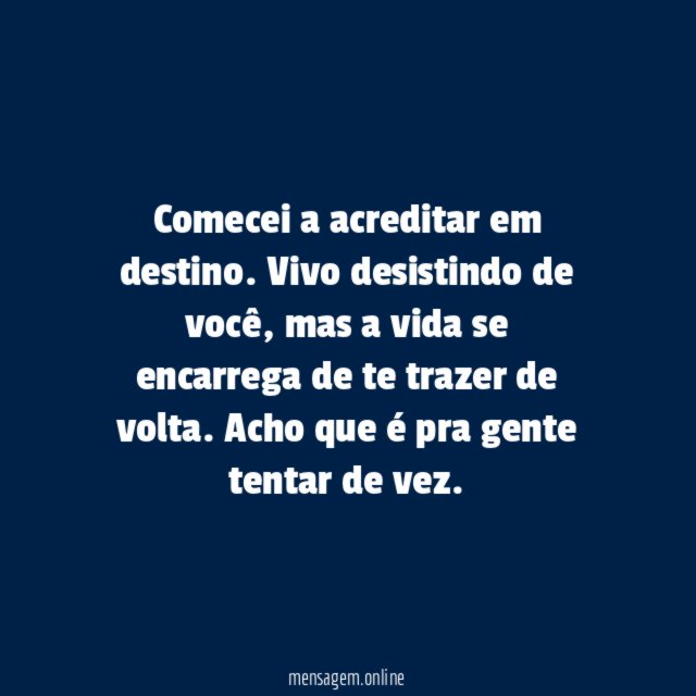 Vamos tentar?