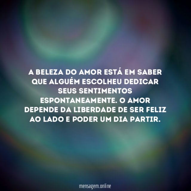 Amor e liberdade