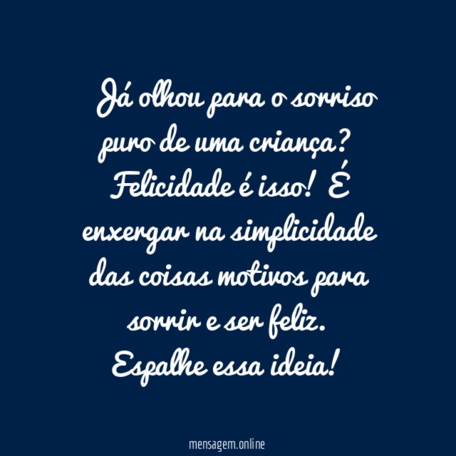 Felicidade na simplicidade