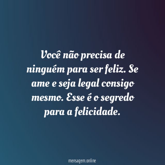 Seja legal consigo mesmo