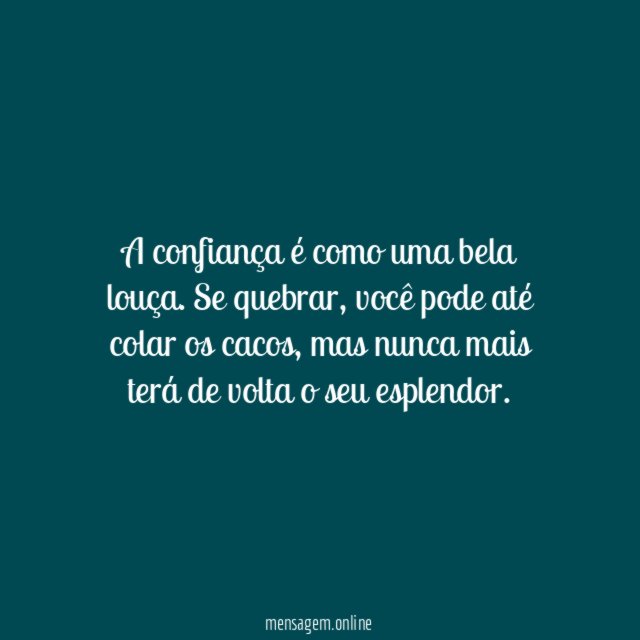 Não tem conserto