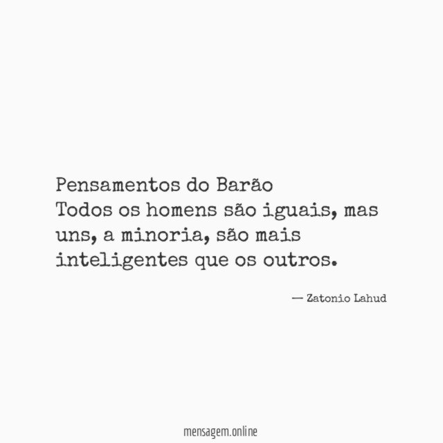 Pensamentos do Barão