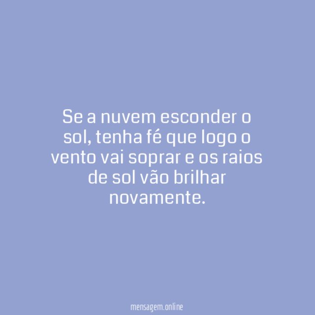 Fé na vida