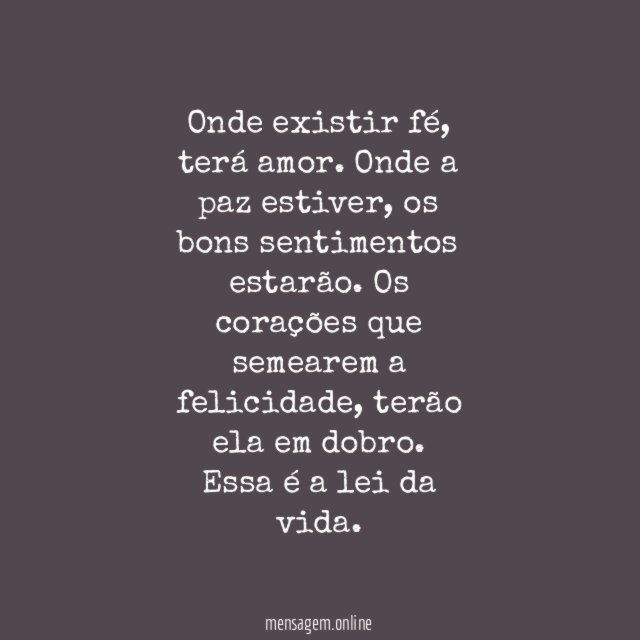 Lei da vida