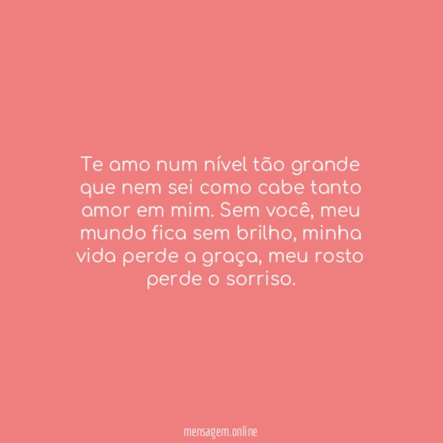 Amor imenso
