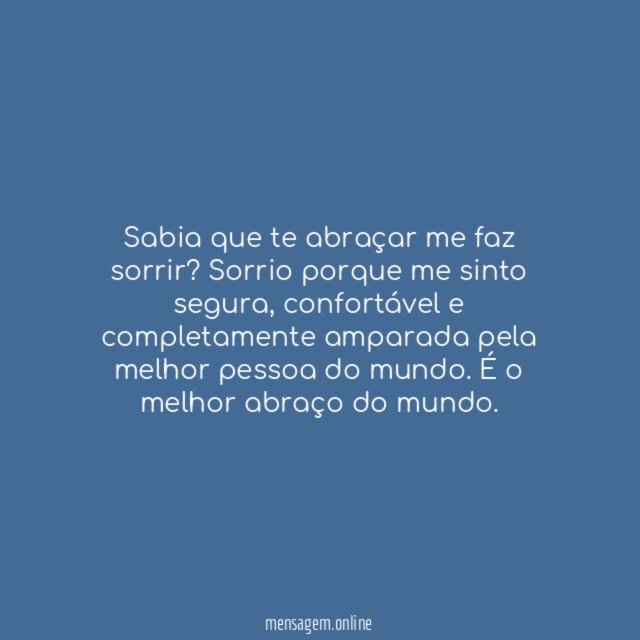 Seu abraço