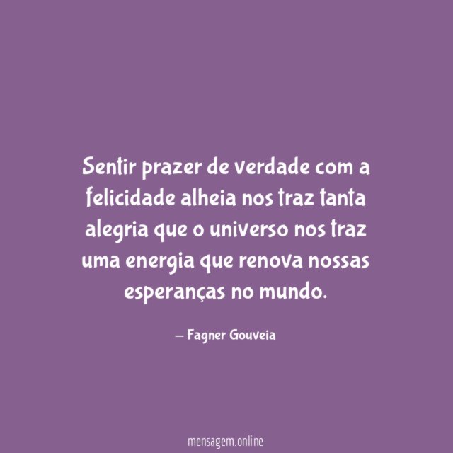 Felicidade alheia