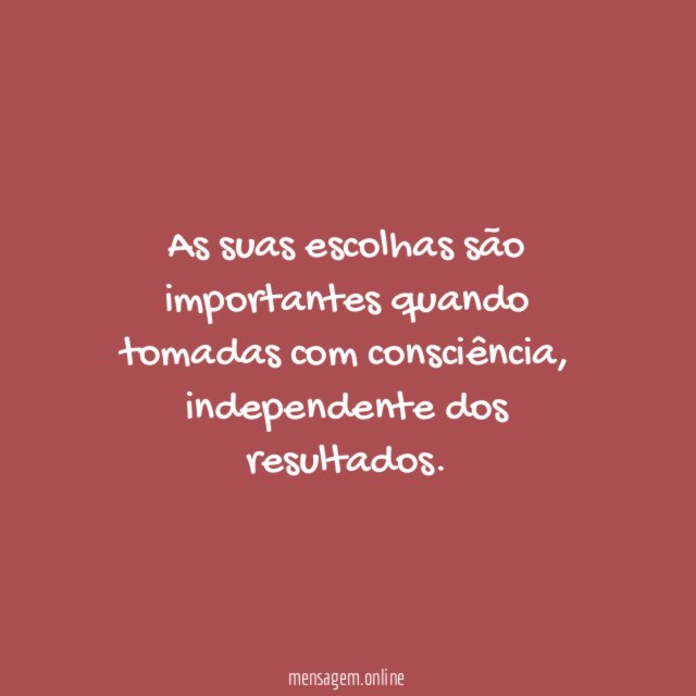 Escolhas
