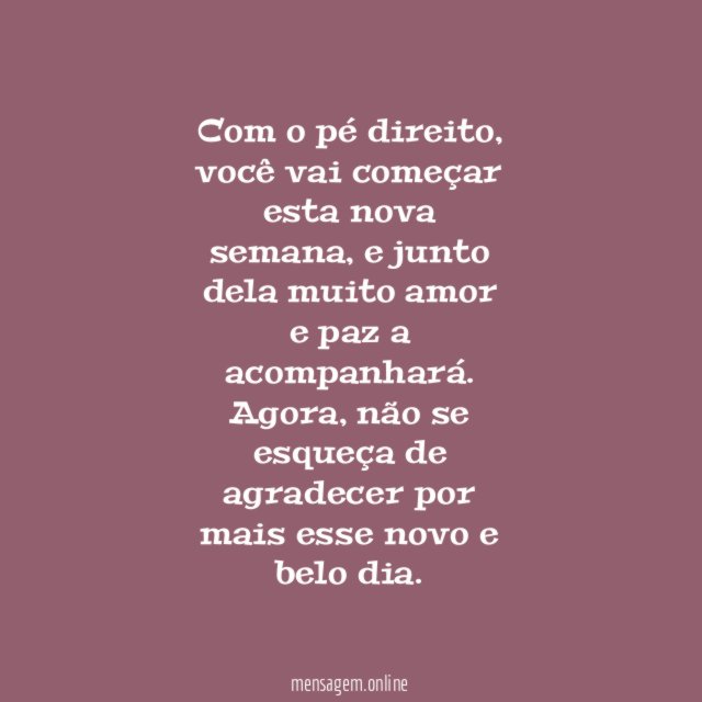 Não se esqueça de agradecer