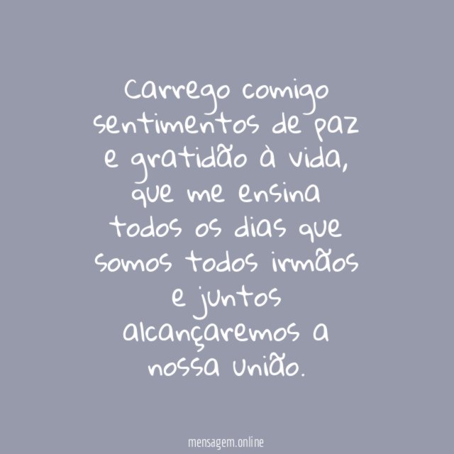 Sentimentos do bem