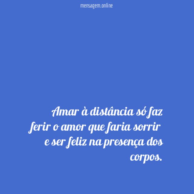 Amor à distância