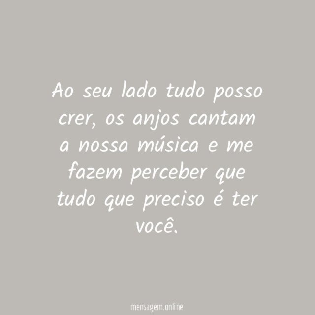 Os anjos cantam