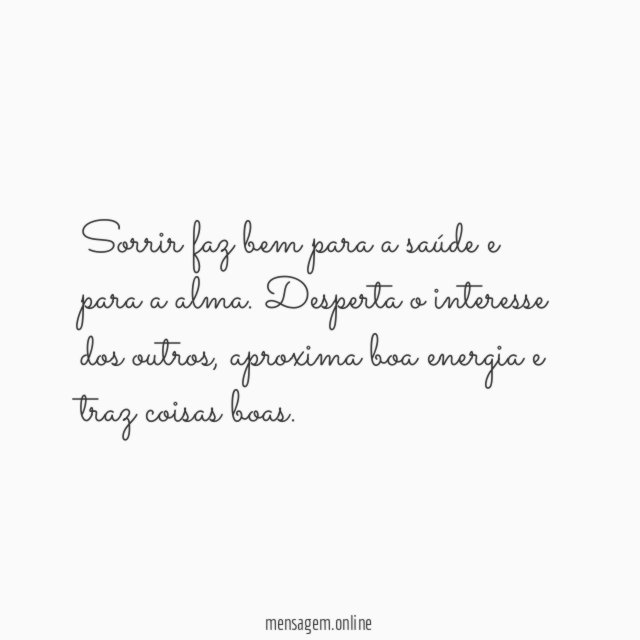 Sorrir sempre