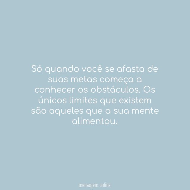 Não desista