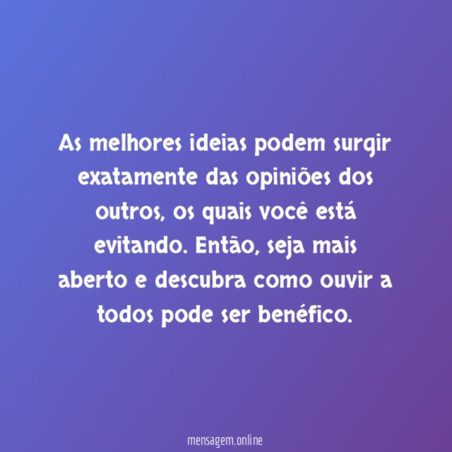 Boas ideias