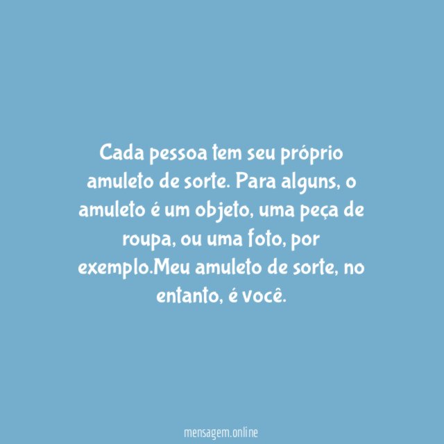 Amuleto de sorte