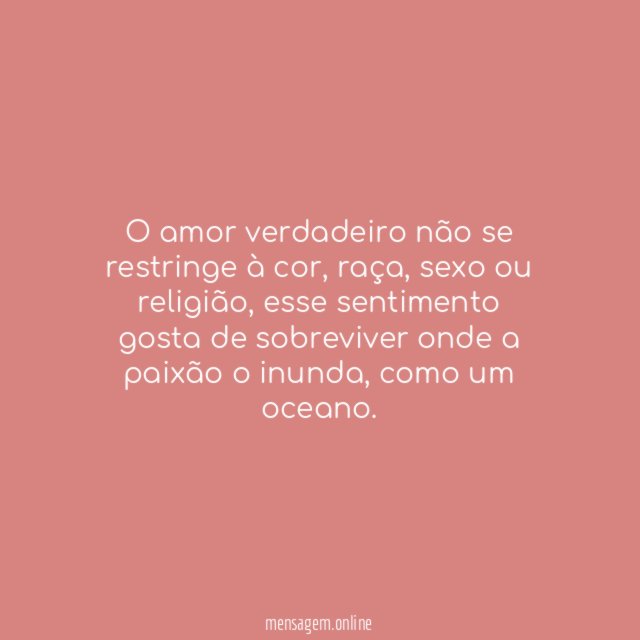 Amor não tem olhos