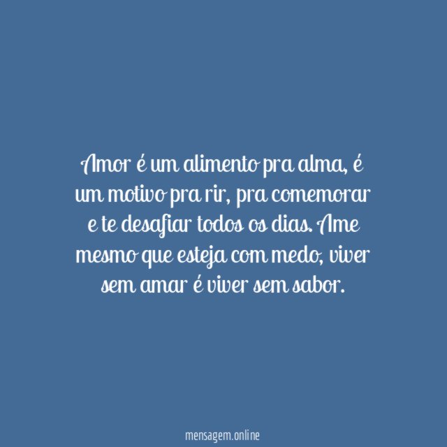 Amar faz bem