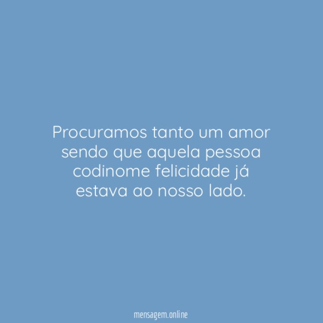 Codinome felicidade