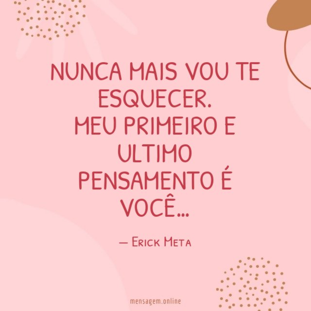 Nunca mais vou te esquecer