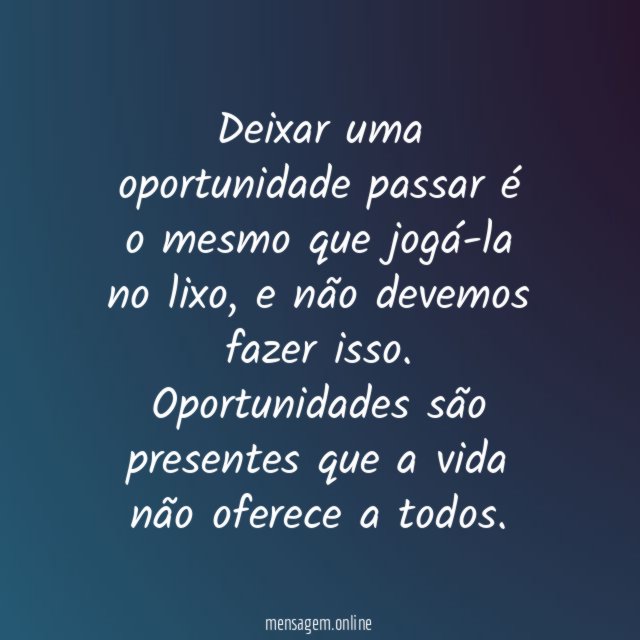 Oportunidade