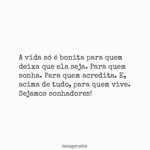 Só é bonita…