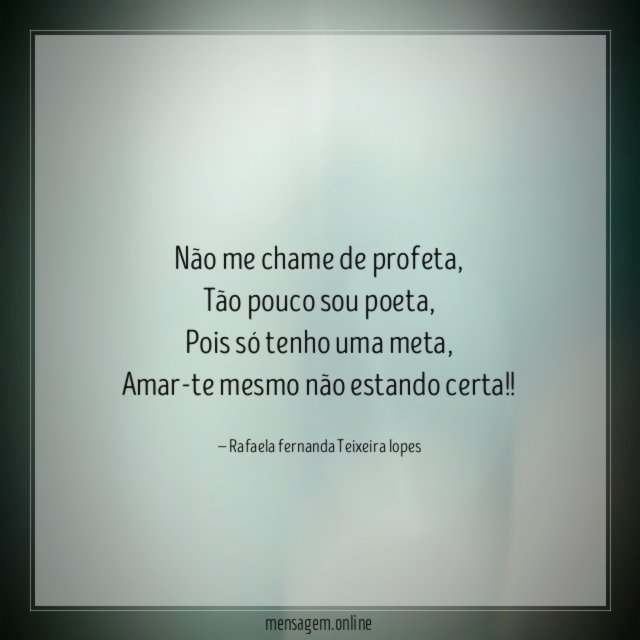 Não me chame de profeta