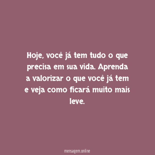 O que você precisa