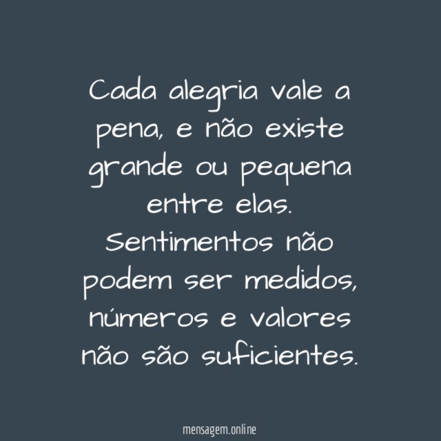 Medir a alegria