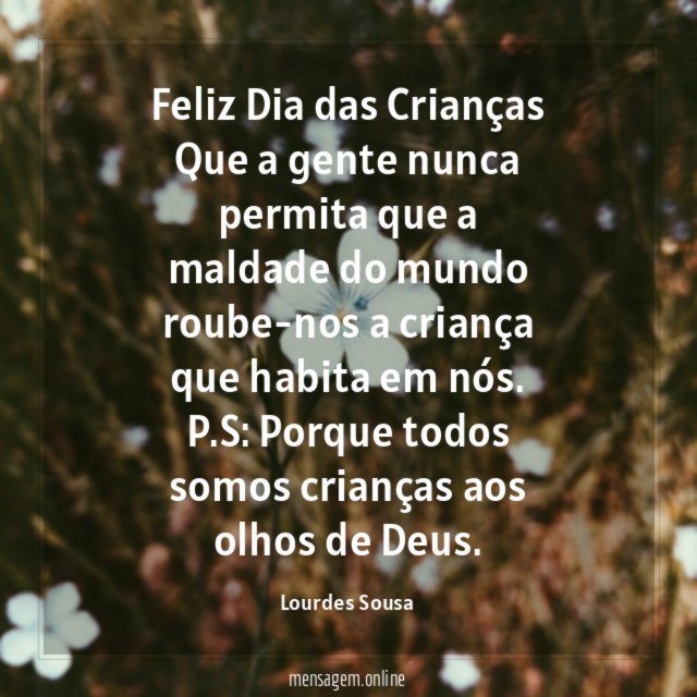 Feliz Dia das Crianças
