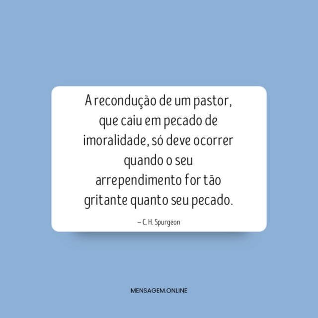A recondução de um pastor