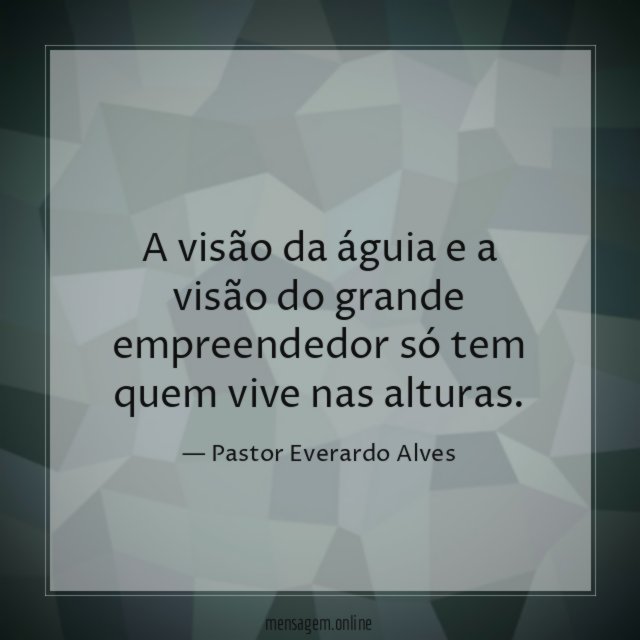 A visão da águia e a visão do