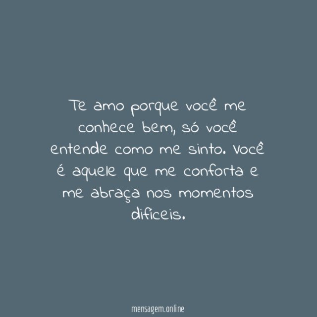 A razão de te amar