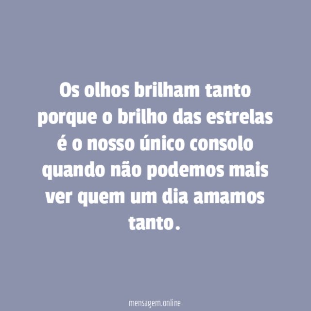 Brilho dos olhos