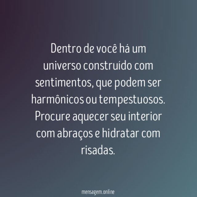 Um mundo interior