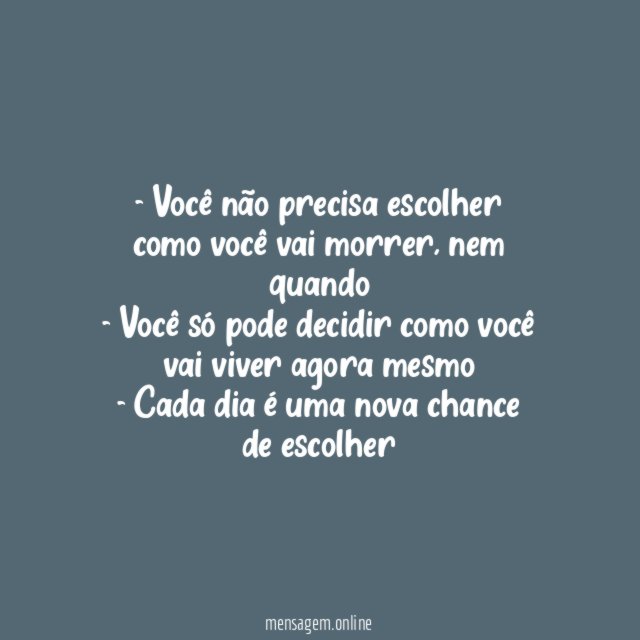 5. Não fazer nada