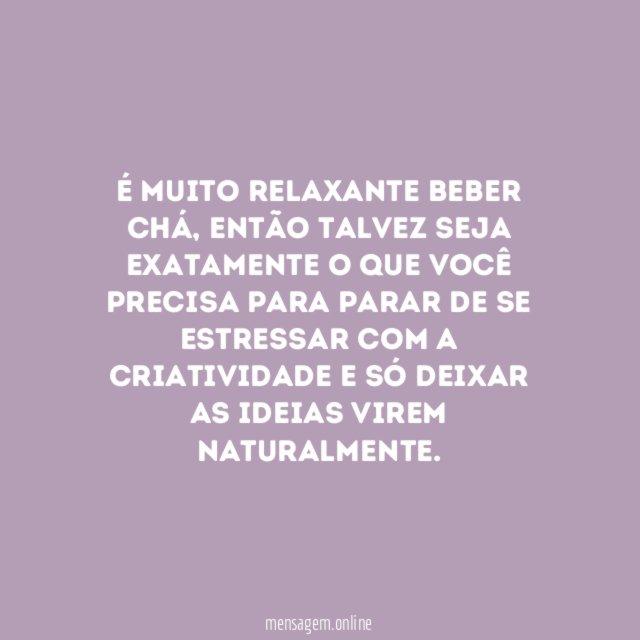 7. Beba chá