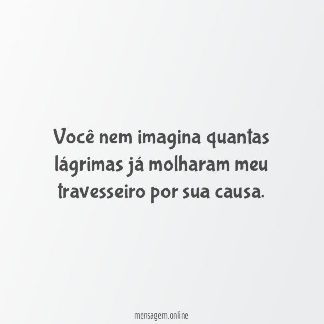 18. Lágrimas de saudade