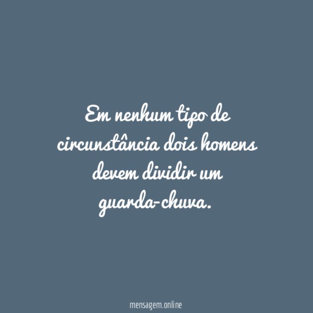1. Nenhum tipo de circunstância