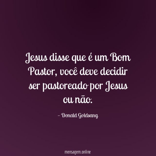 Jesus disse que é um Bom Pastor