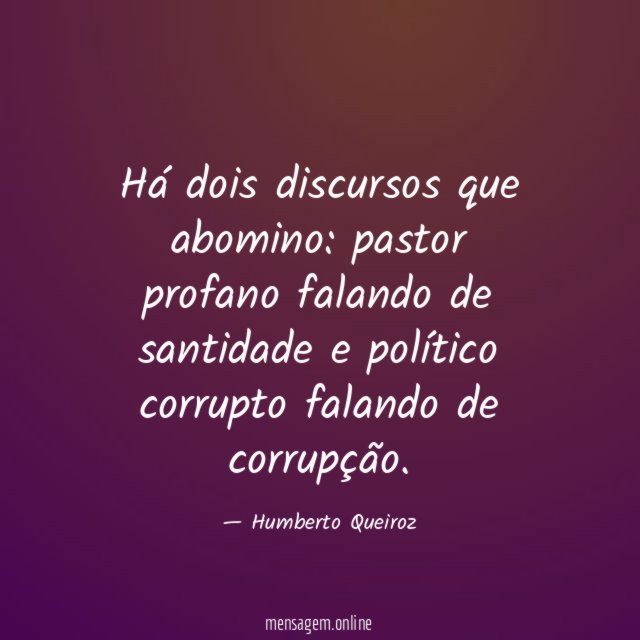 Há dois discursos que abomino
